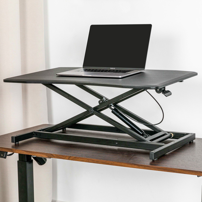 RXD1-1 Laptop Elevated Shelf  X-Bracket Cold-Rolled Steel Desktop Pneumatic Height Adjustable Standing Desk Converters